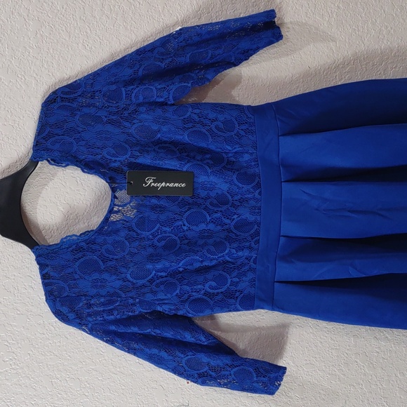 FREEPRANCE Blue dress - Picture 5 of 17